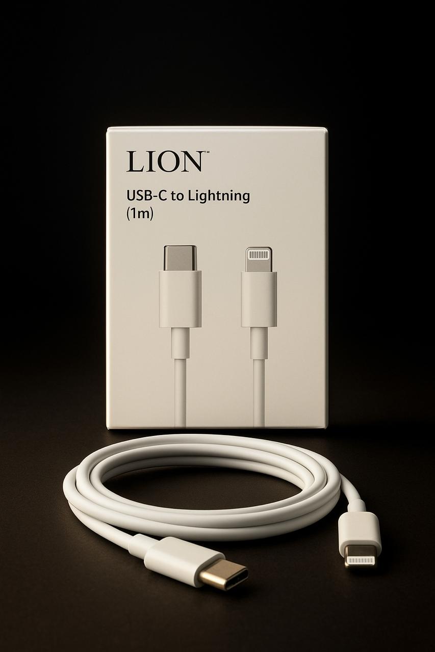 USB-C to Lightning Charging Cable – 1m Durable & Fast for Apple Devices