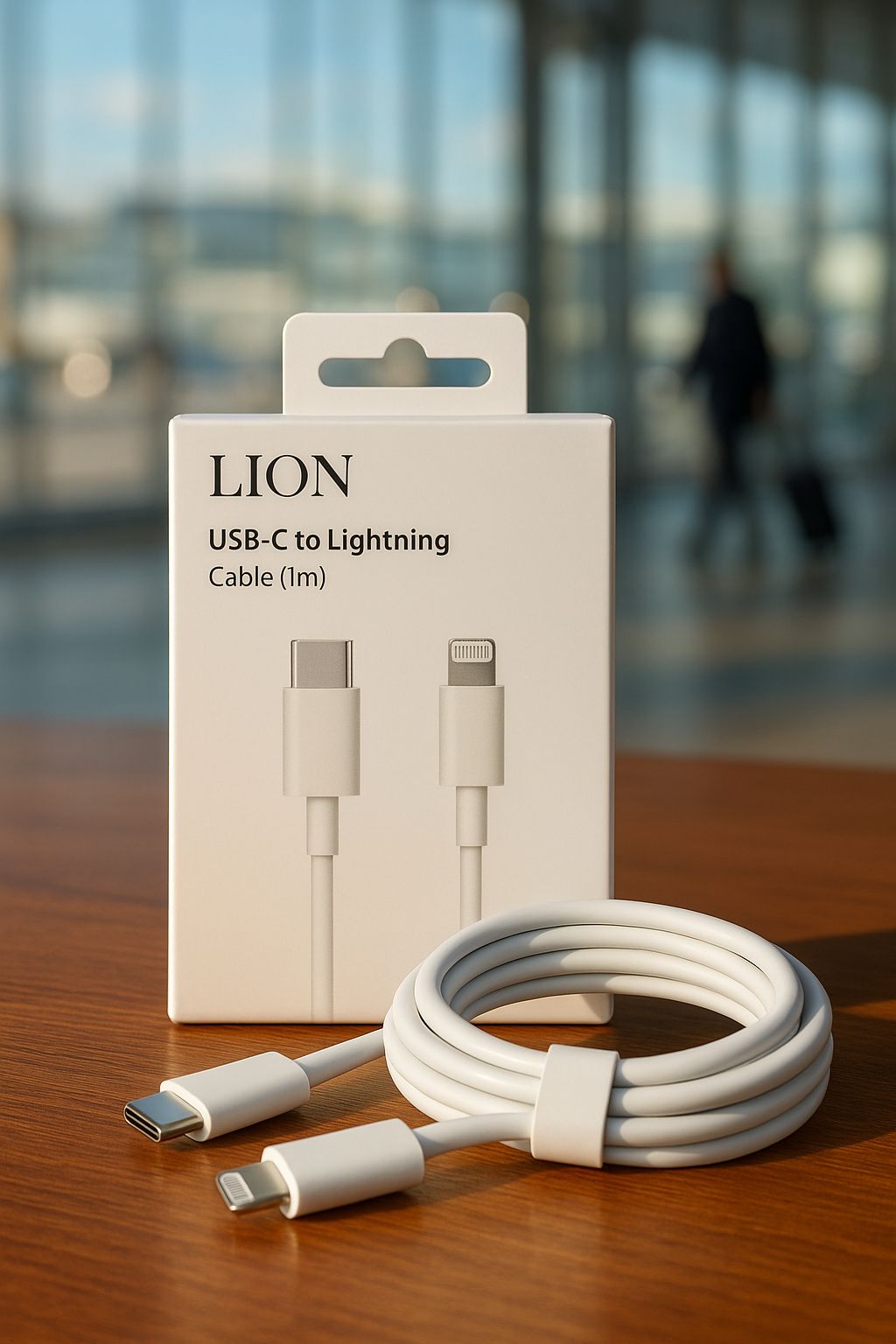 USB-C to Lightning Charging Cable – 1m Durable & Fast for Apple Devices